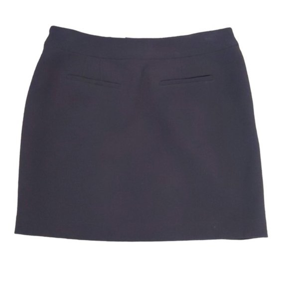 Michael Kors Black Mini Skirt with Front Zipper Detail - Picture 8 of 12
